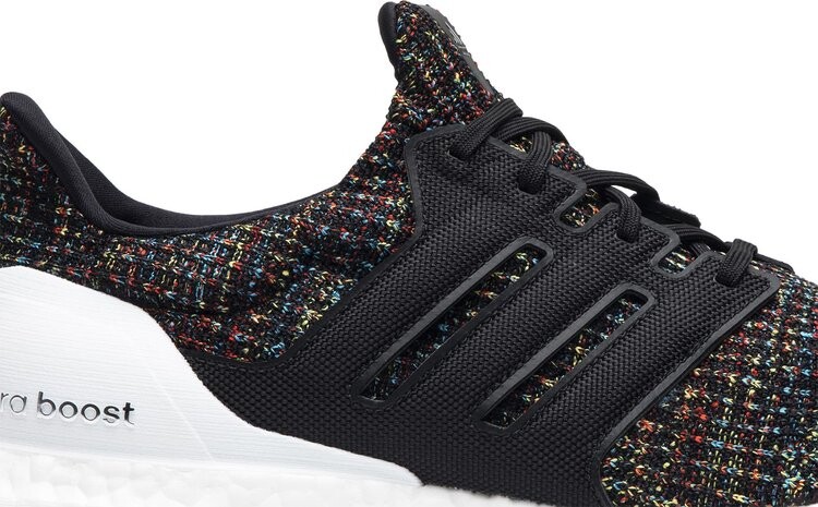 Кроссовки Adidas UltraBoost 4.0 'Black Multicolor', черный — фото 3