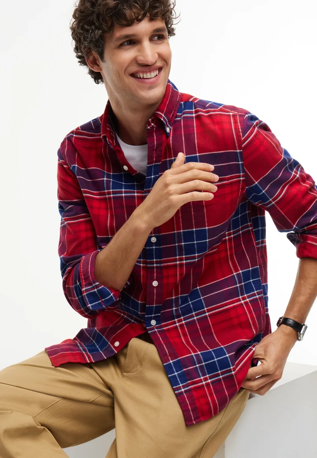 Рубашка Hero flannel tartn chck rf shirt - shirt Tommy Hilfiger, Regatta Red — фото 4