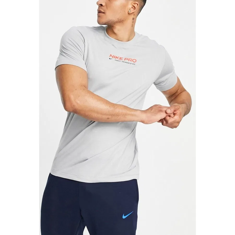 Футболка спортивная с технологией Dri-FIT Nike M Df Tee Db Pro 2, Серый