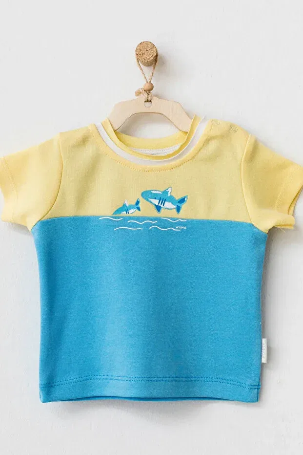 Детская футболка для девочек с принтом Fish baby t-shirt Andywawa, Blue