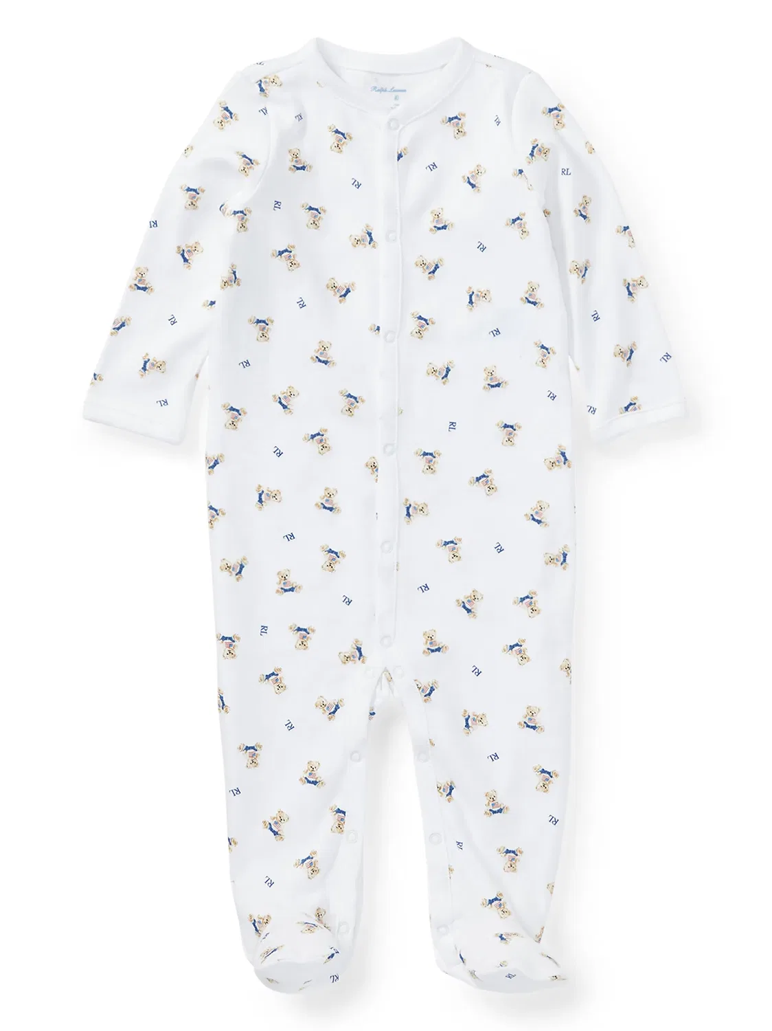 Пижама с принтом мишки Polo Ralph Lauren, белый