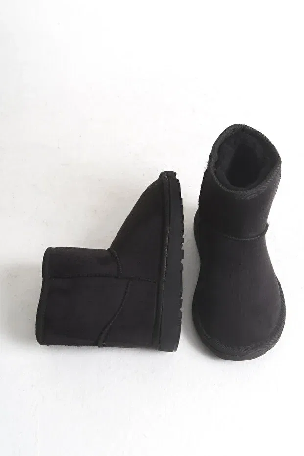 Детские ботинки для девочек на меху Moda Lime, Black — фото 4