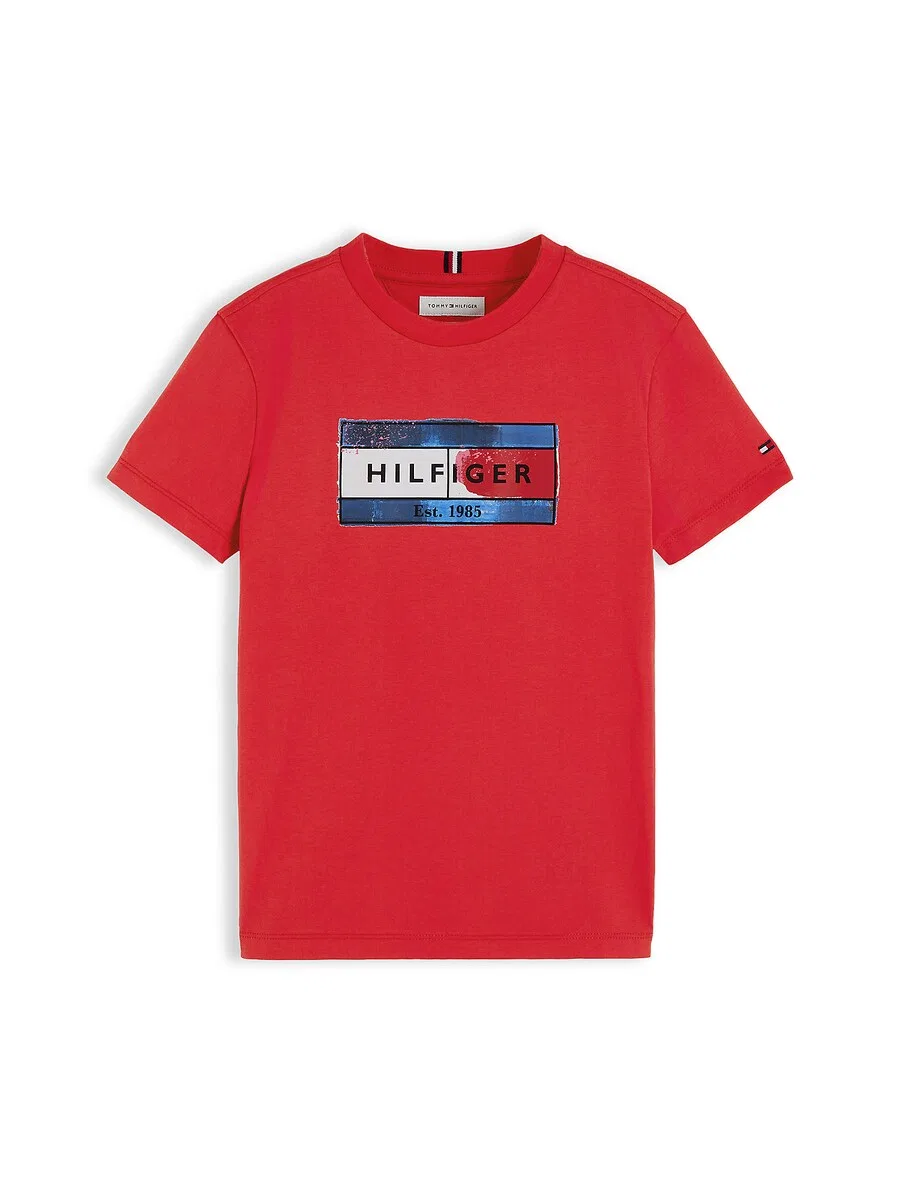 Футболка TOMMY HILFIGER красного цвета