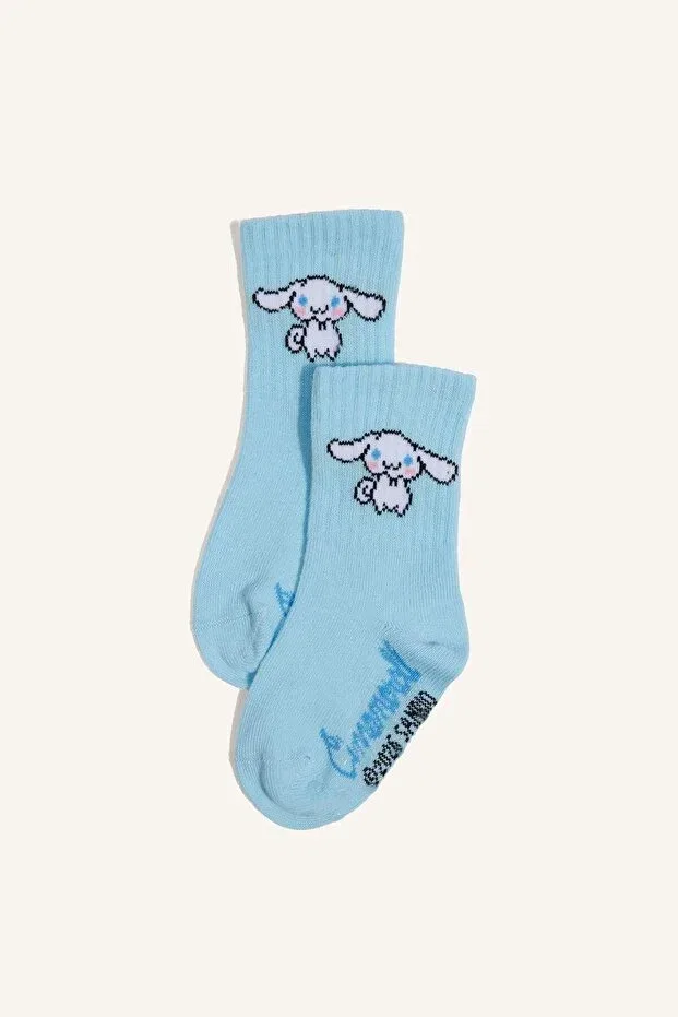 Детские носки с длинным паголенком с принтом Hello Kitty 3-pack Defacto, Multicolor-Kr1 — фото 2