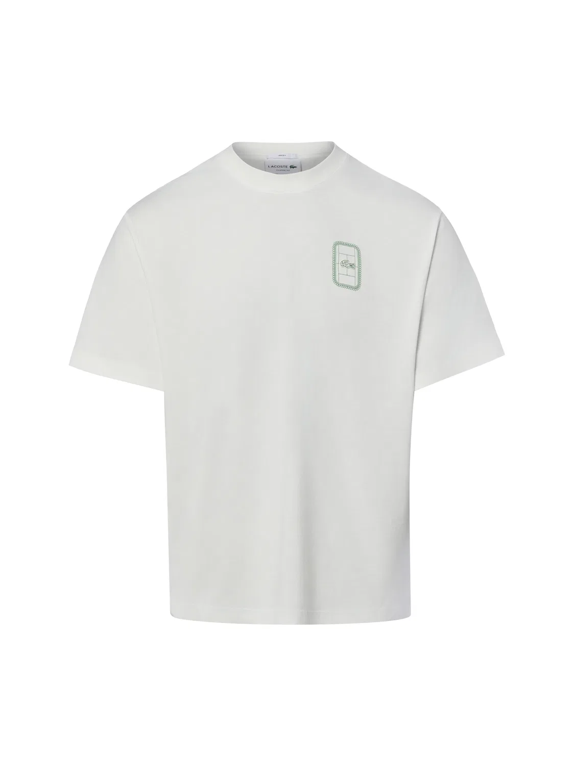 Мужская футболка с принтом Lacoste, Ecru