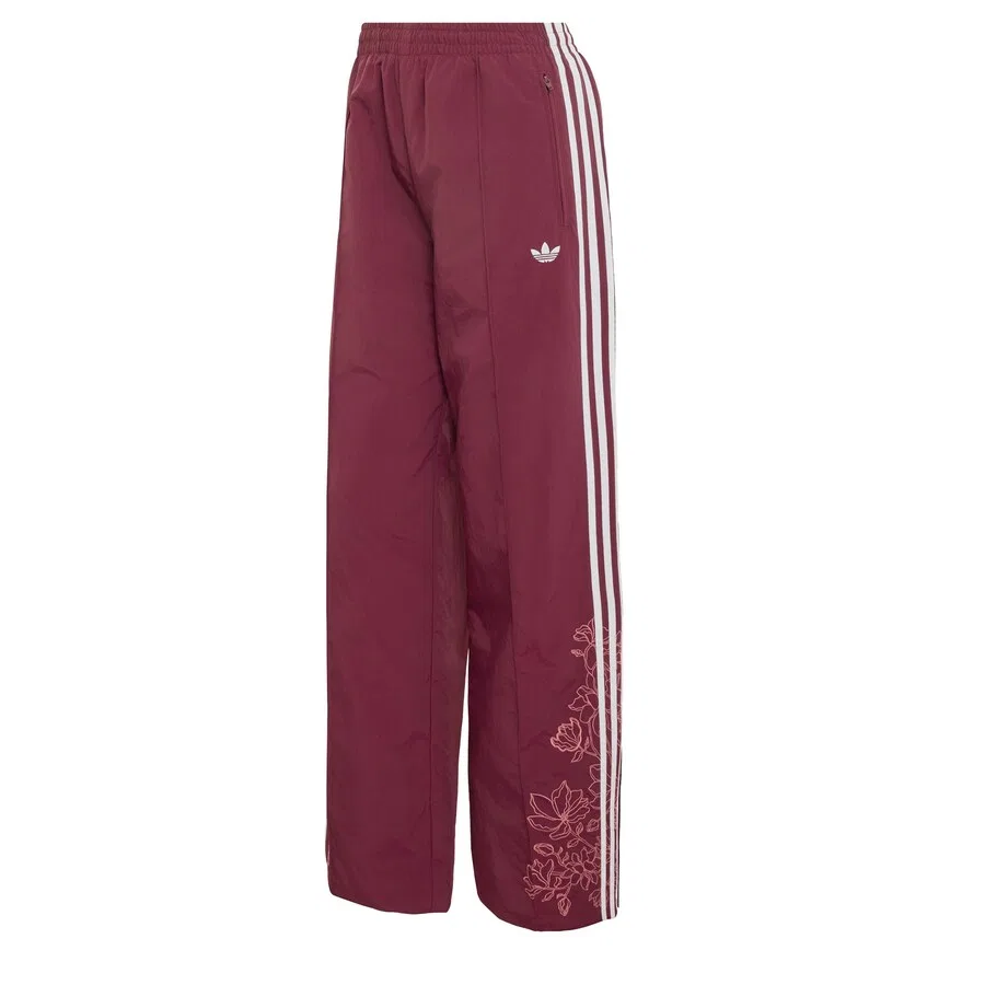 Брюки ADIDAS ORIGINALS с широкими штанинами, цвет «Жар-птица», бордовый