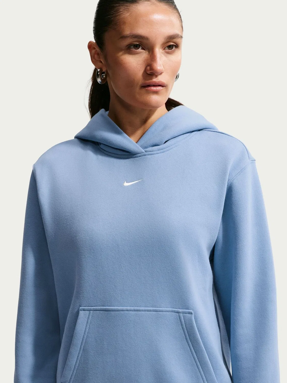 Толстовка Nike Studio Fleece Oversized, Work Blue — фото 2