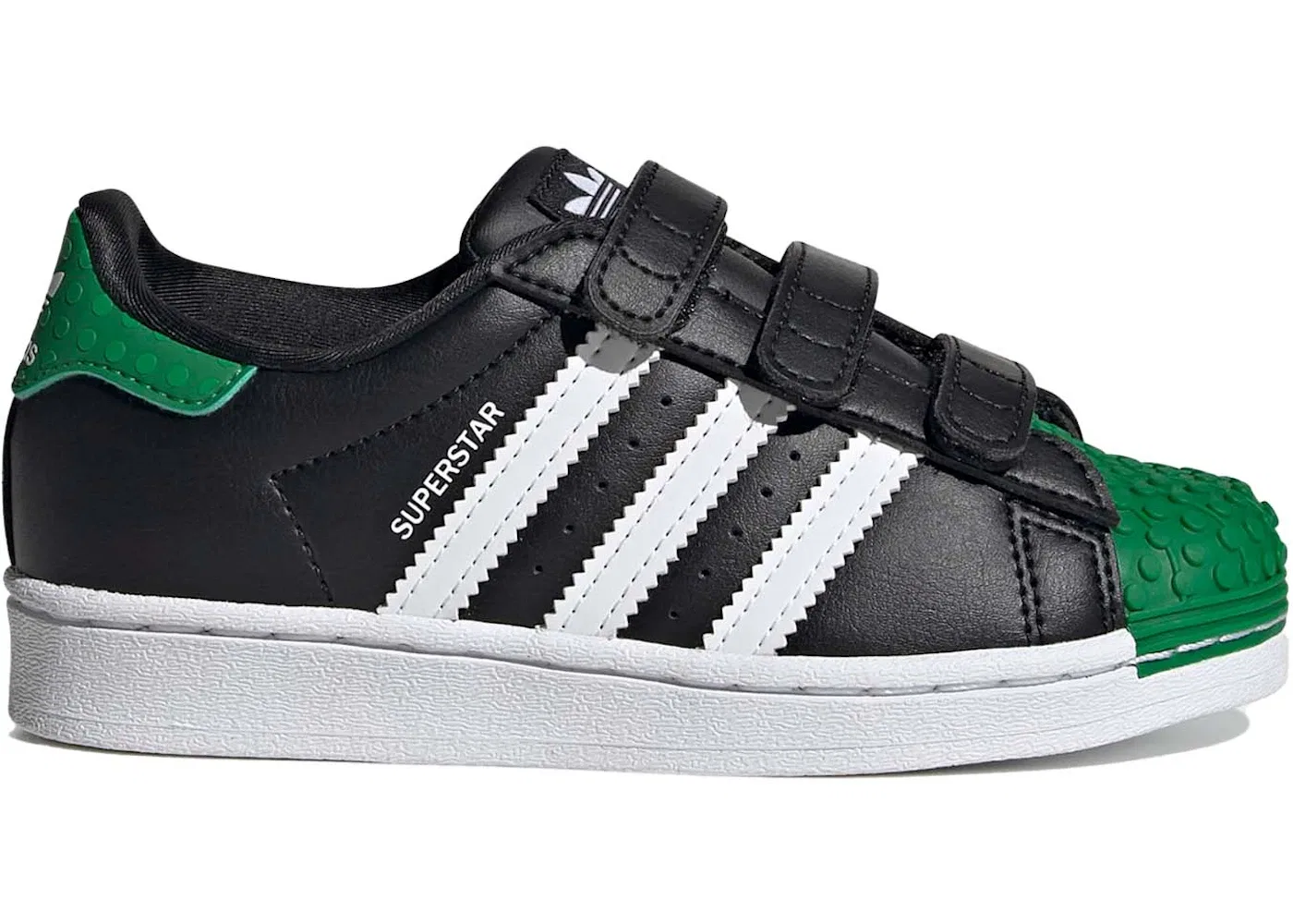 Детские кроссовки с принтом Adidas Superstar Adidas, Core Black/Cloud White/Cloud White