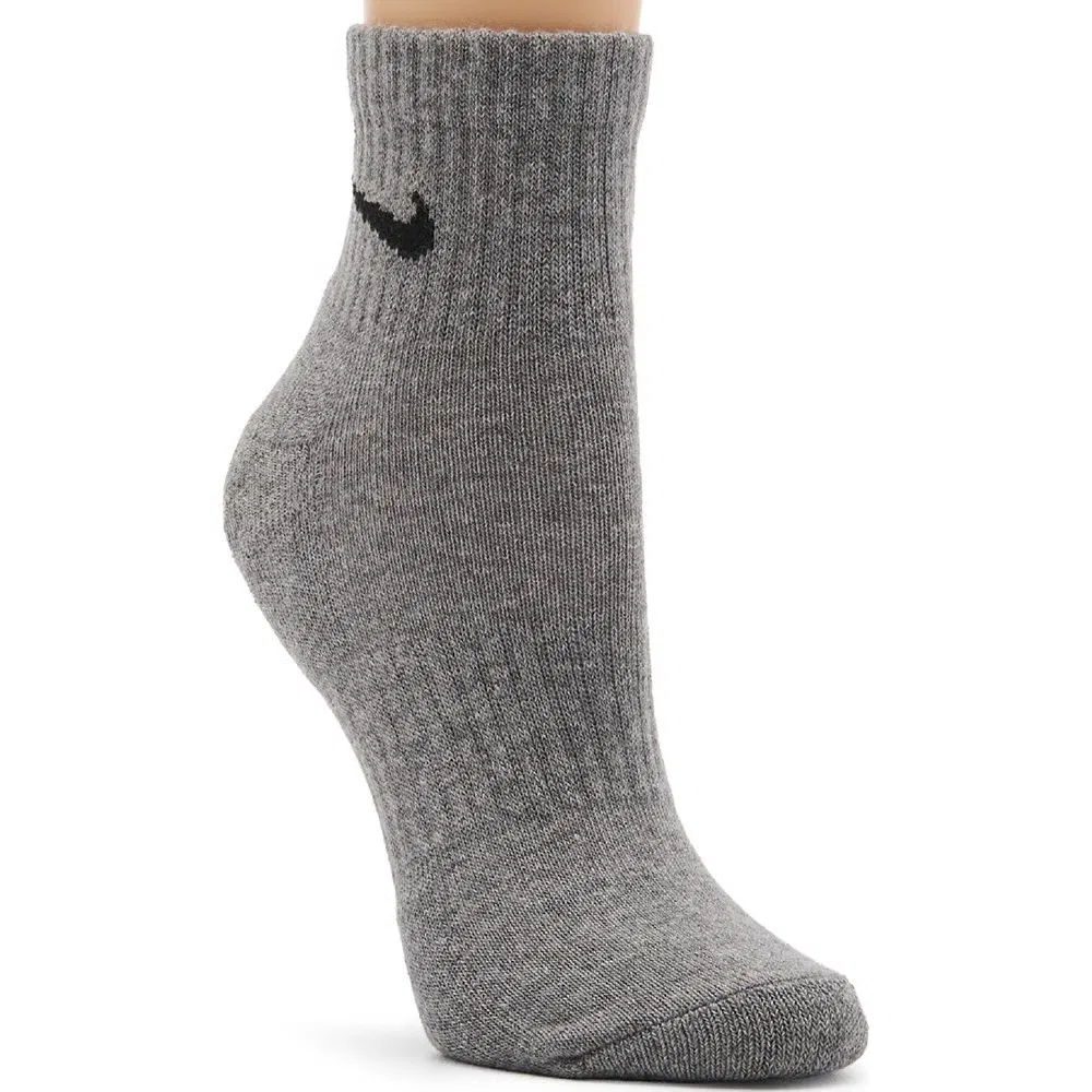 Набор из 6 пар средних повседневных мягких носков до щиколотки Nike, White/Grey/Black — фото 4