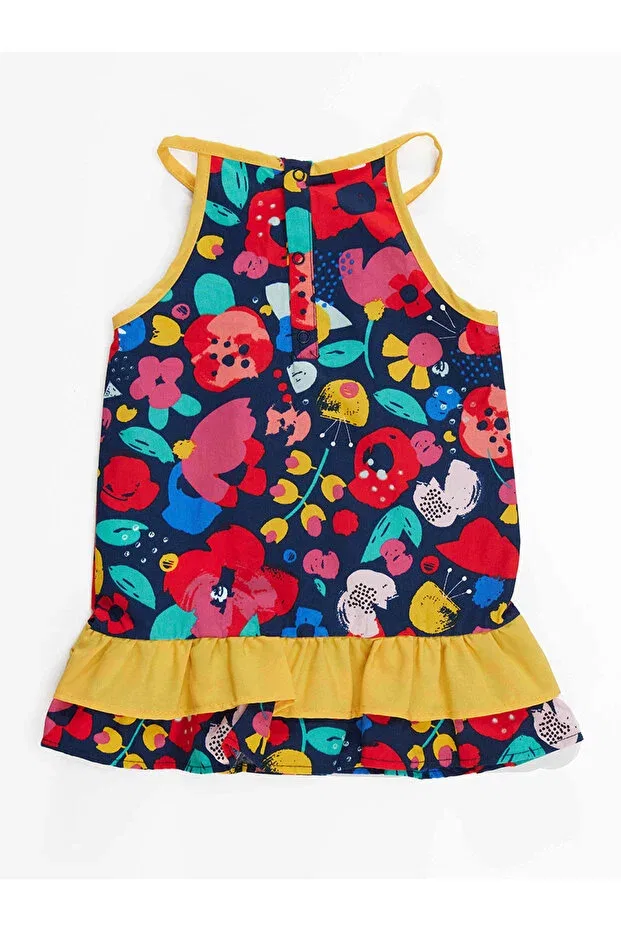 Детское платье для девочек с принтом Denokids, Navy Blue — фото 4