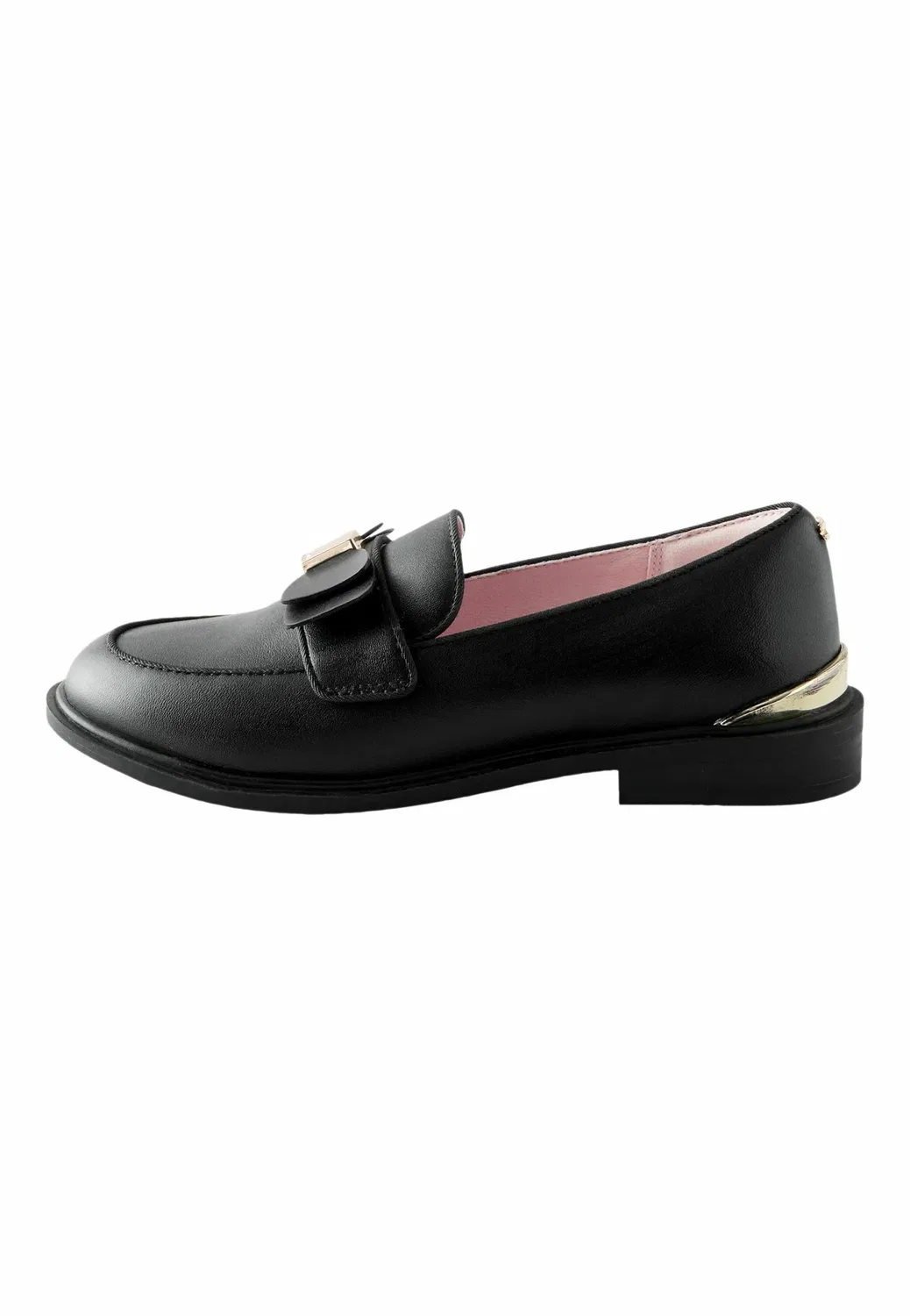Классический крой - узкие лоферы с бантом для школы. - без шнурков Baker By Ted Baker, Black