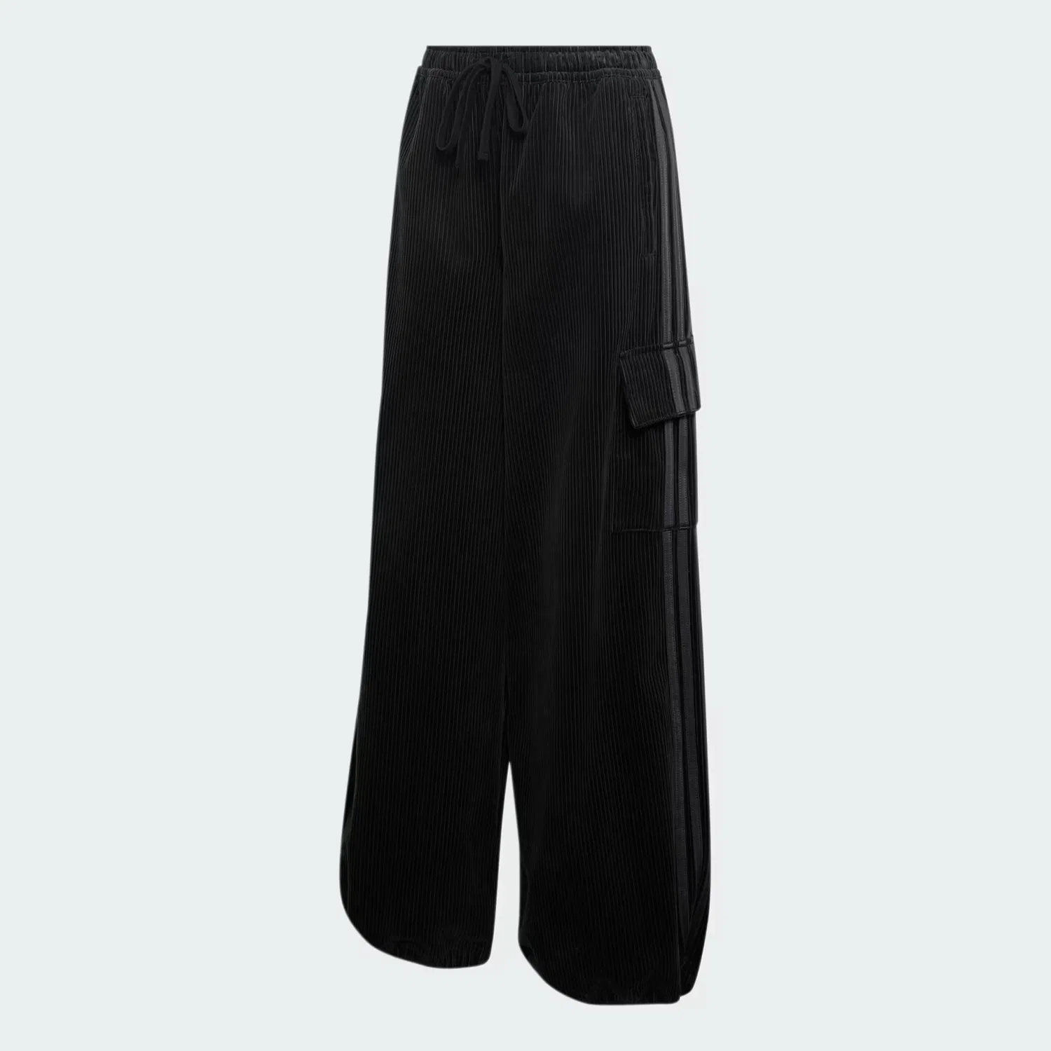 Женские брюки карго оверсайз из вельвета Corduroy 3S Cargo Pants Adidas Originals, черный — фото 4
