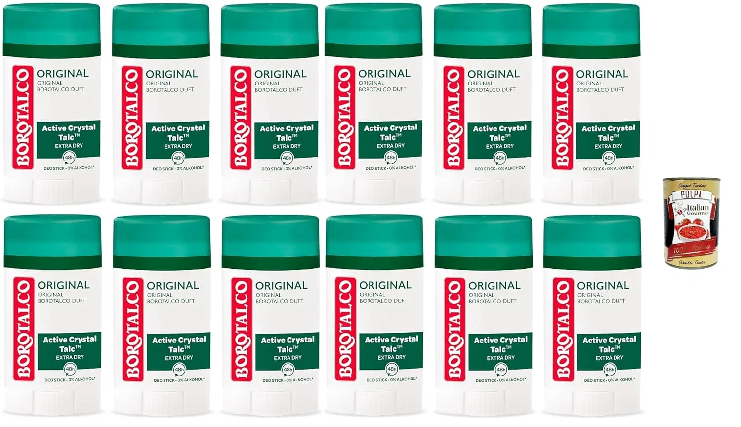 Дезодорант-стик Borotalco Original, 48ч, 12x40мл Italian Gourmet E.R.