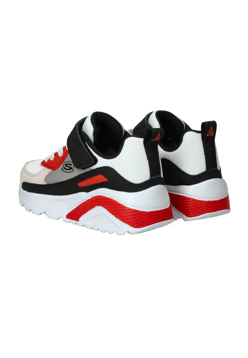 Кроссовки Uno Lite Skechers, White Synthetic/ Black & Red Trim — фото 4