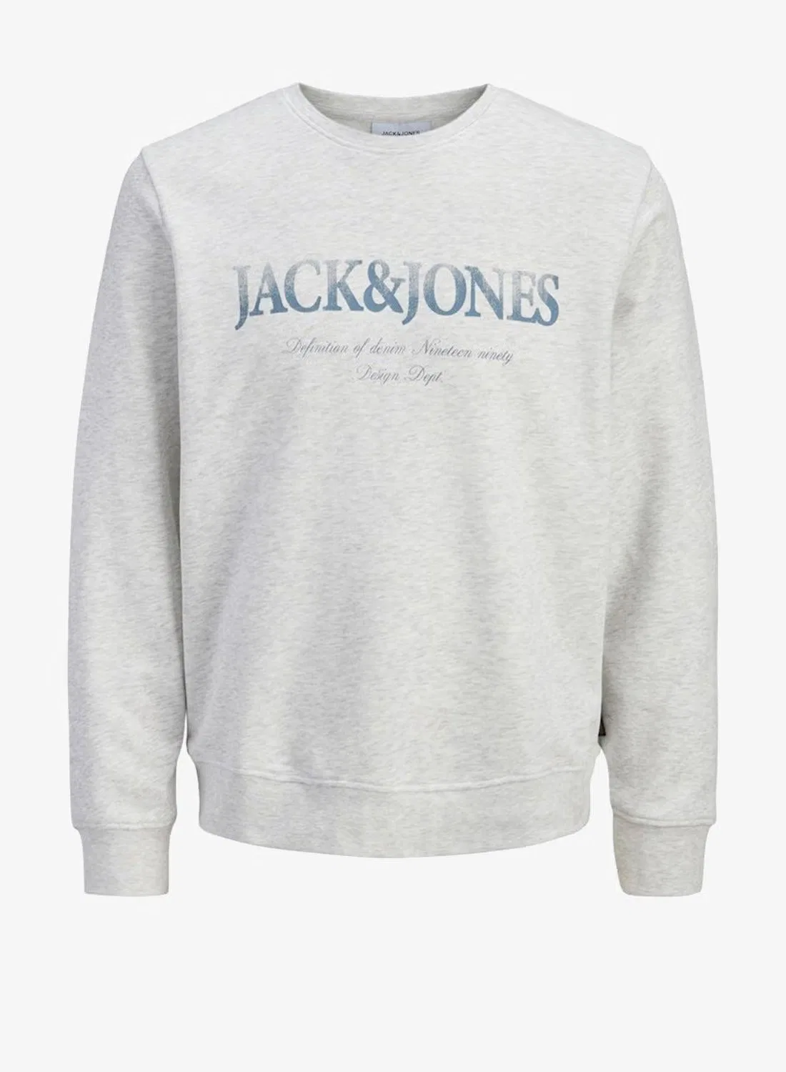 Свитшот с принтом Daytona Jack & Jones Junior, белый меланж — фото 2