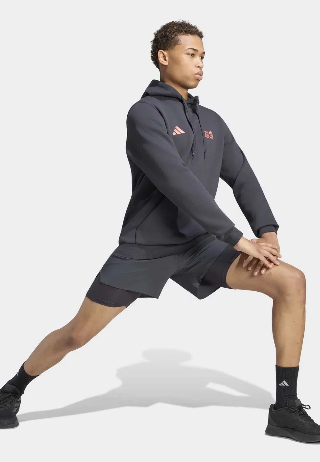 Ber26 ber ho m - hoodie Adidas Performance, Night Grey — фото 2