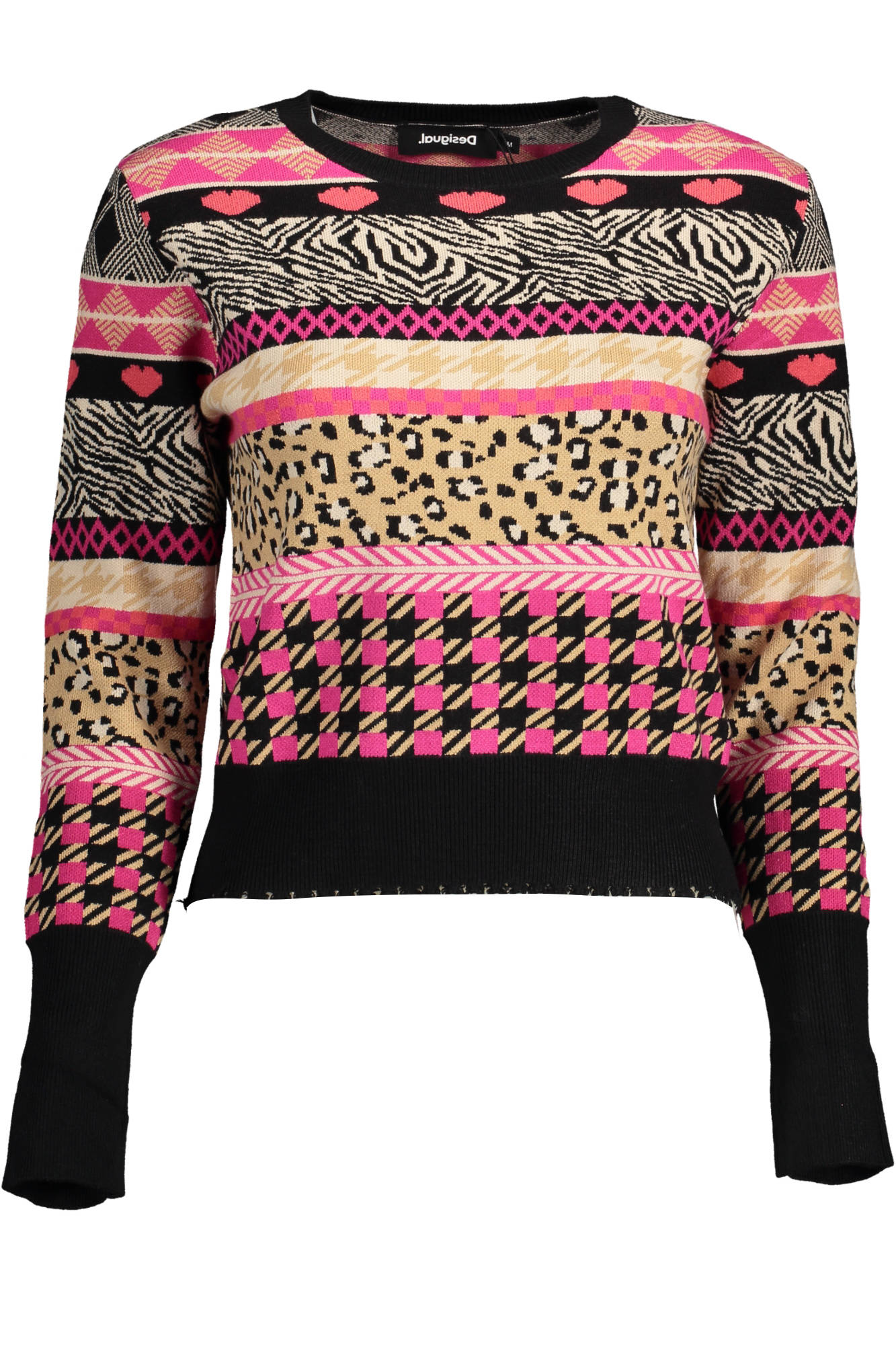

Женский джемпер Desigual из вискозы с узором, мультиколор