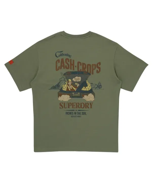 Кроп-топ из кашемира, Superdry, хаки — фото 2