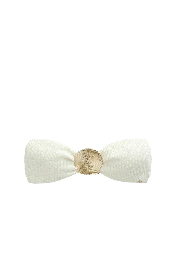 Топ бикини с застежкой сзади Regular fit, Next, Cream Crinkle Texture, кремовый