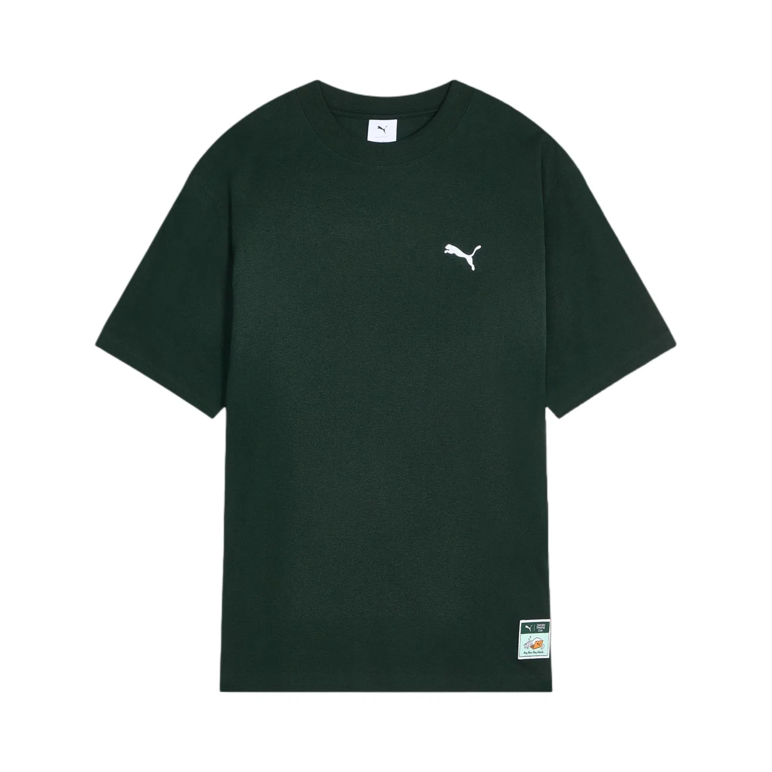 Детская футболка с круглым вырезом PUMA X MONDAY SLEEPING CLUB, Цвет Forest Green
