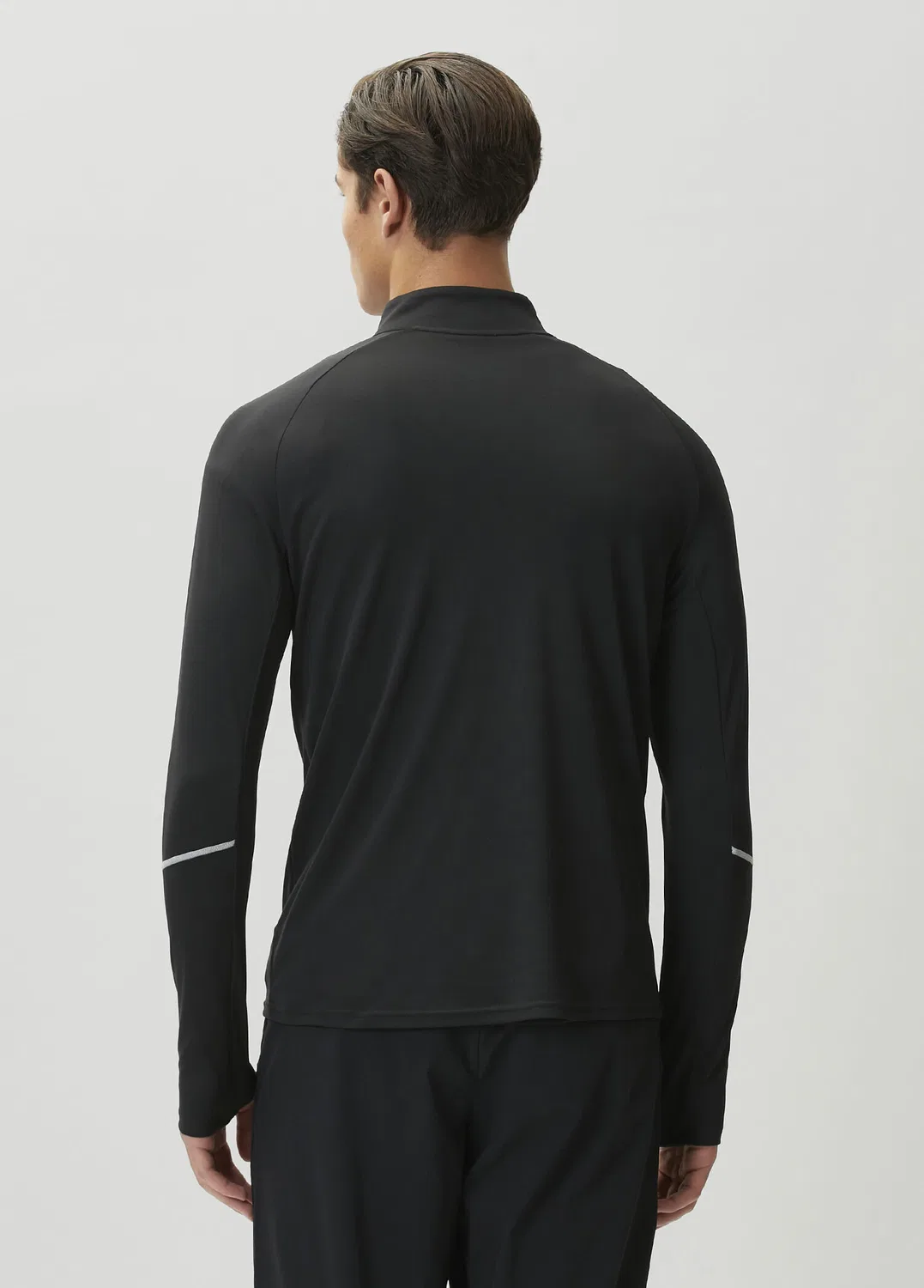 Футболка длинный рукав Nike Miler Dri-FIT, black-grey — фото 4