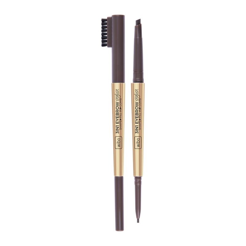 

Wibo 3in1 Eyebrow Stylist карандаш для бровей с расческой 2 Dark Brown, 1 шт.