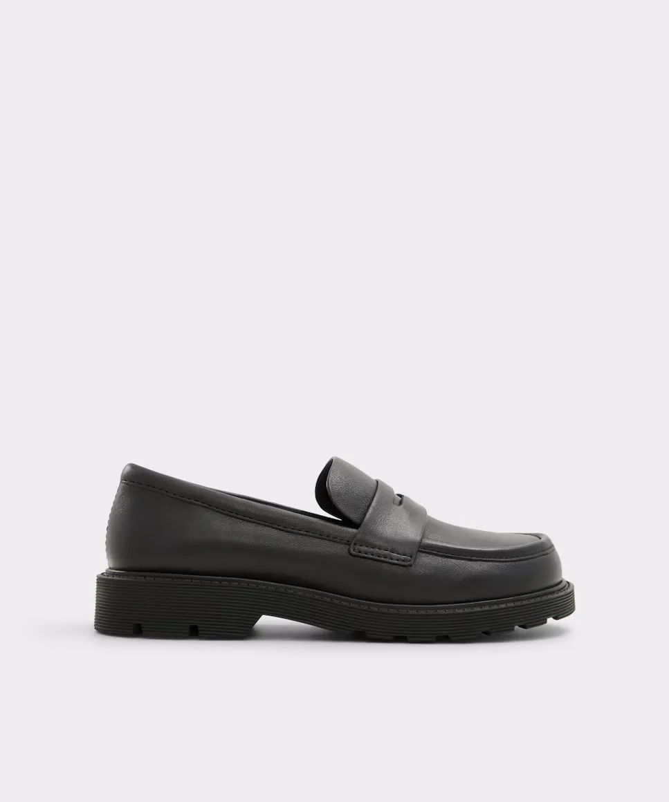 

Женские кожаные лоферы с круглым носком Aldo, черный