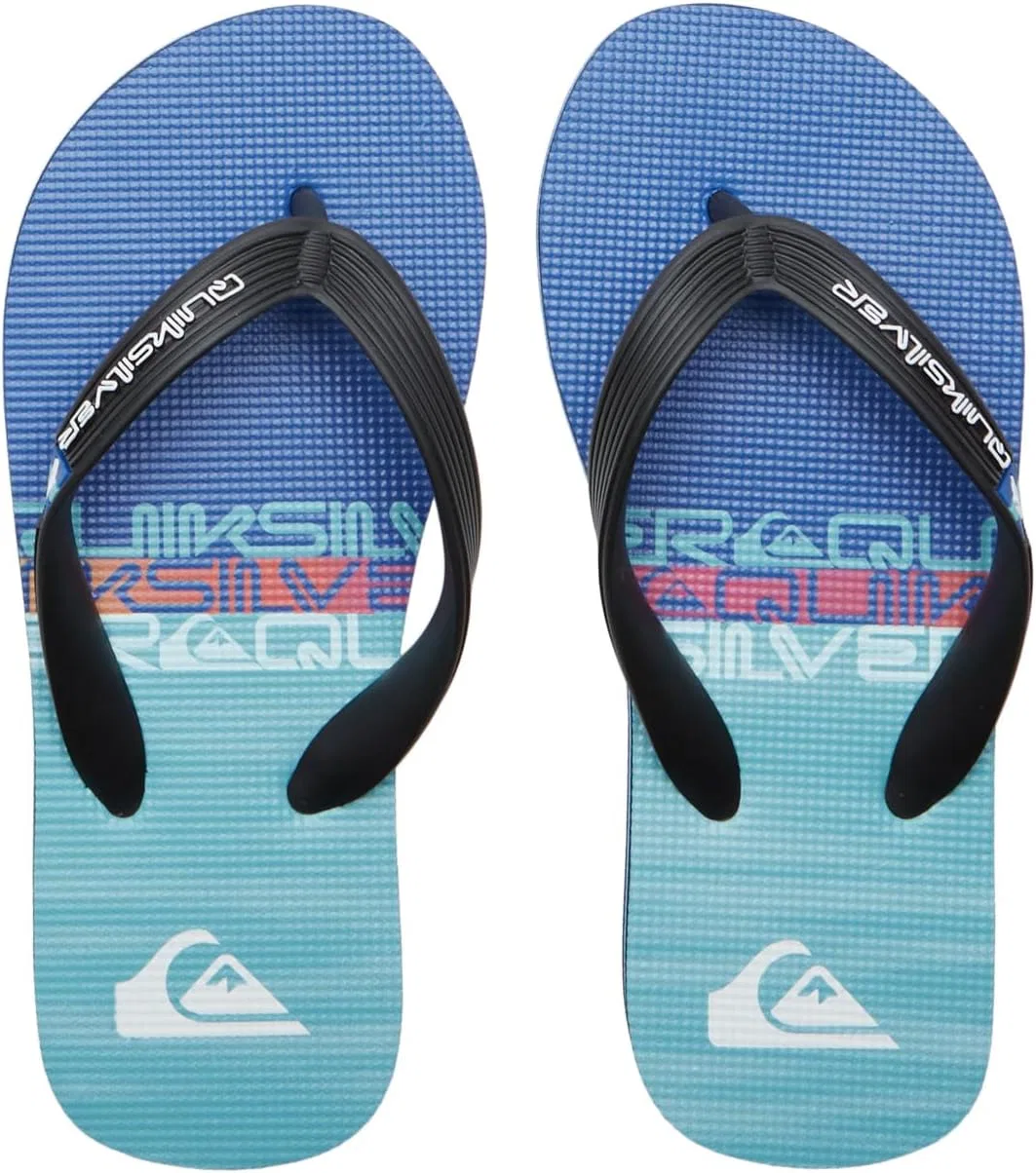 Мужские сандалии Quiksilver Molokai Abyss Natural, черный/синий — фото 4