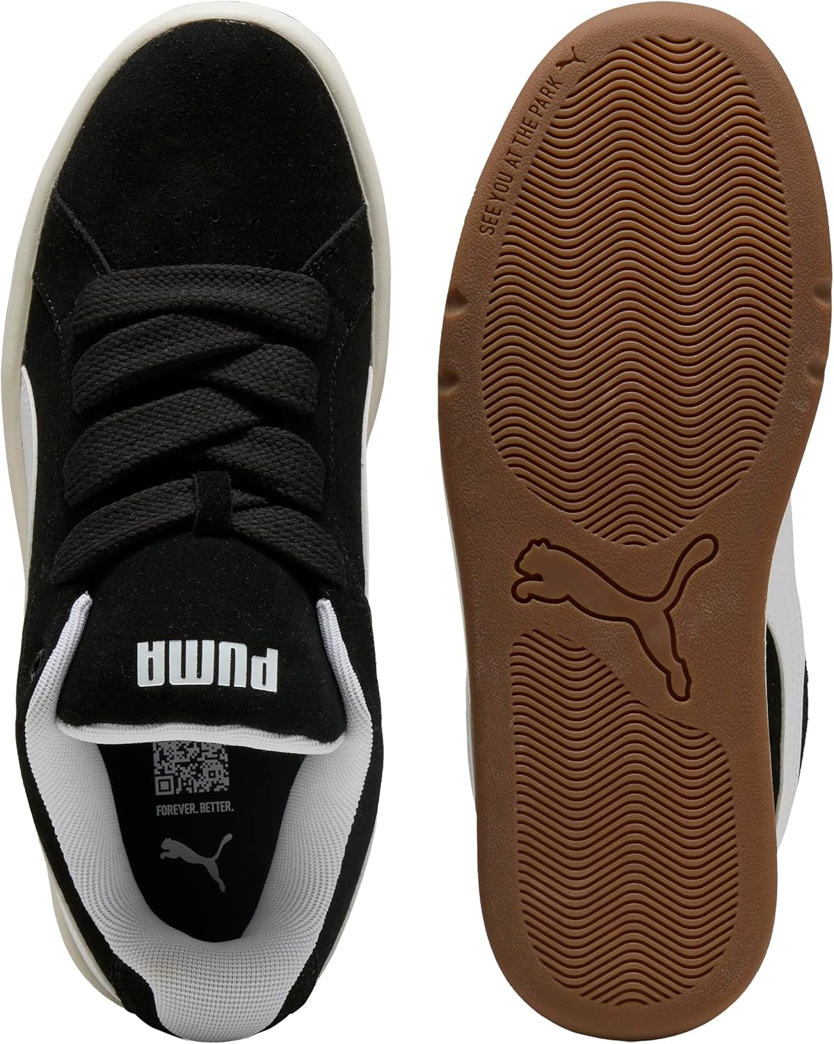 Кроссовки PUMA Unisex-Adult Park Lifestyle Easy Sd, белый/черный — фото 4