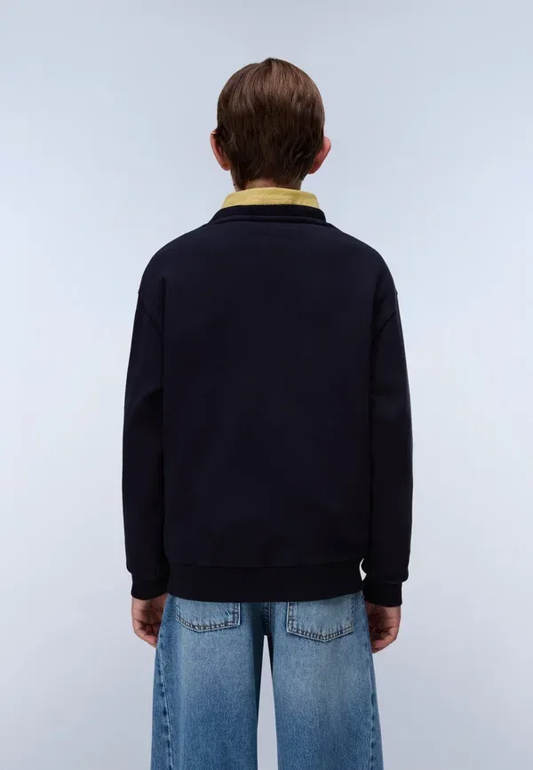 Худи с принтом Unisex Napapijri Marine, синий — фото 3