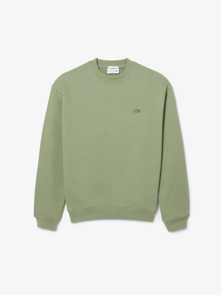 Свитер Lacoste свободного кроя с круглым вырезом, мужской, хлопок, синий — фото 4