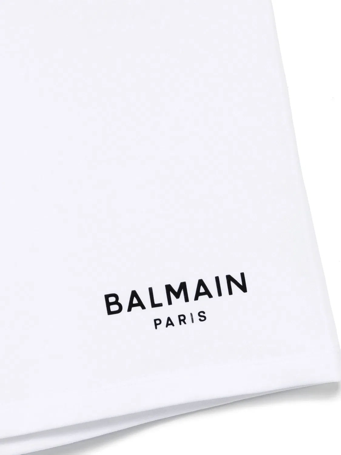 Шорты с аппликацией логотипа Balmain, белый — фото 2