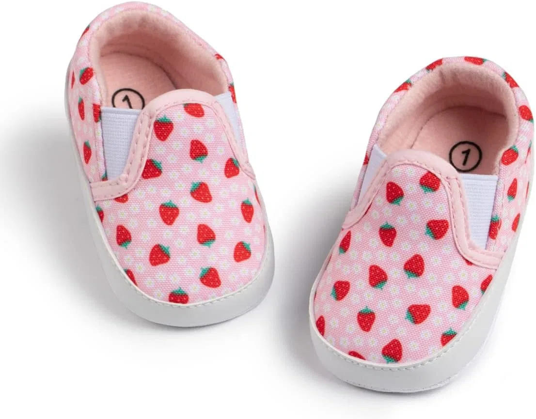Детские кеды для девочек и мальчиков с принтом Candy Shoes ohsofy, Strawberry