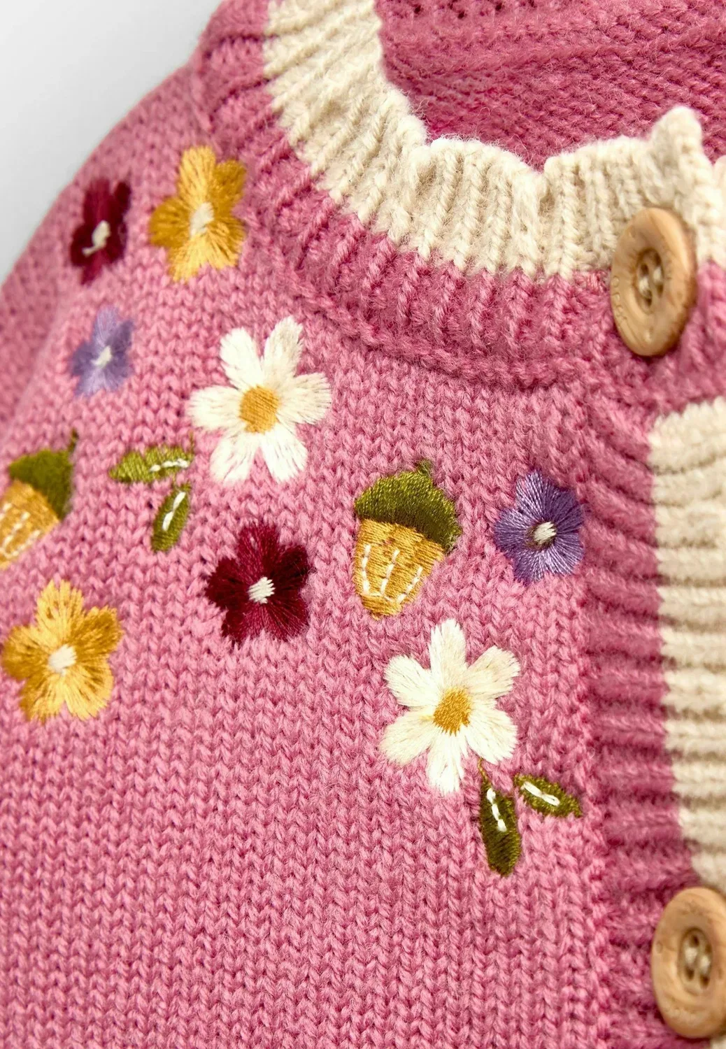 Вязаный кардиган с аппликацией - кардиган Jojo Maman Bébé, Rust Orange Hedgehog — фото 4