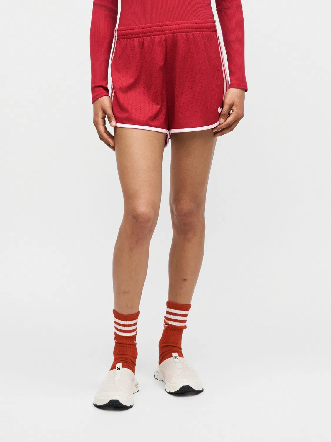 Шорты Adidas Originals Regular Pants SPRINTER красного цвета — фото 2
