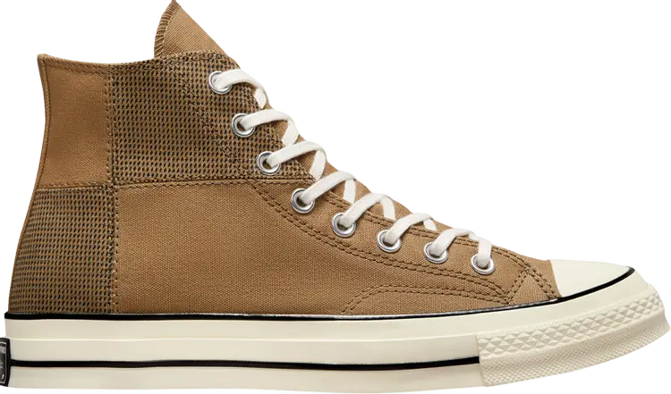 

Кроссовки Converse Chuck 70 High Houndstooth Patchwork, коричневый