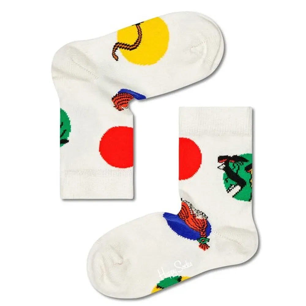 Носки Pippi Longstocking Jumbo Dot Happy Socks, белый