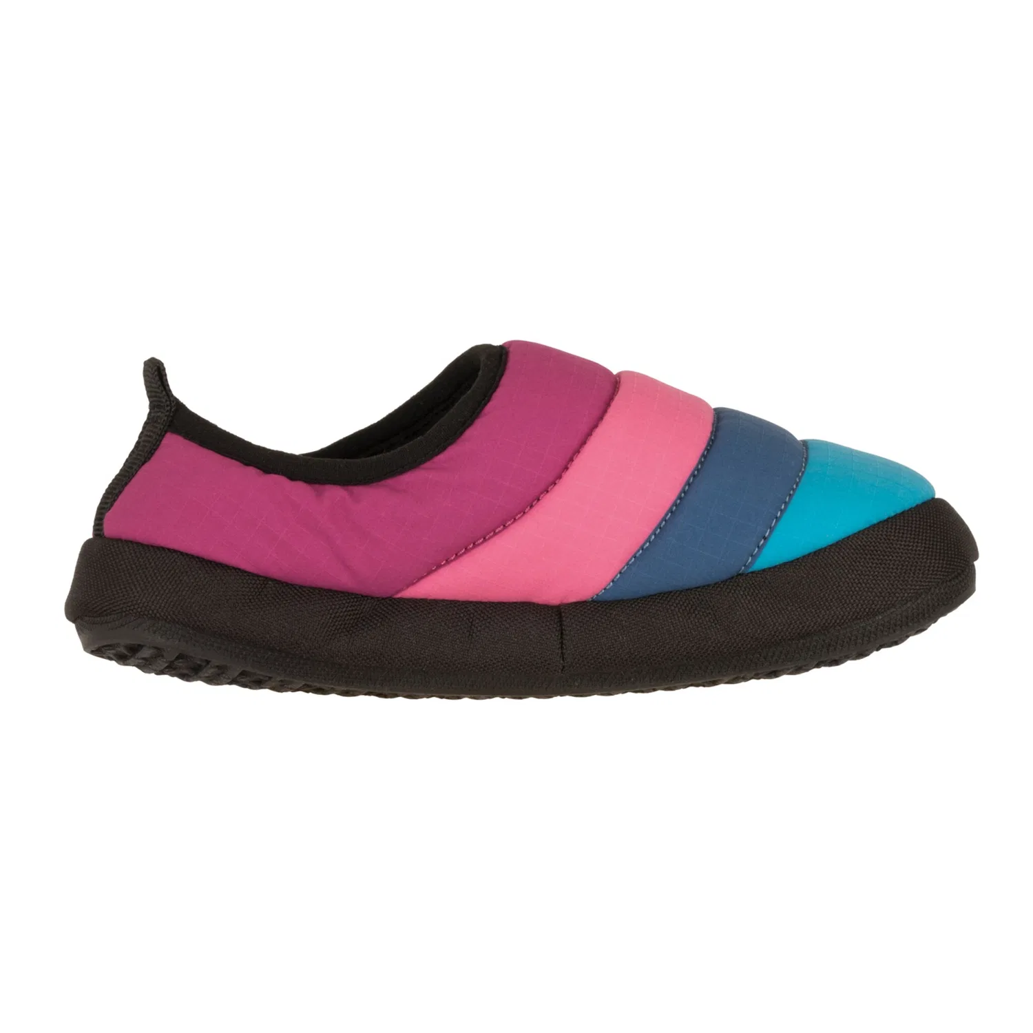 Детские комнатные тапочки с мехом TROLLKIDS, Bright Berry/Light Magenta/Madeira Blue — фото 3