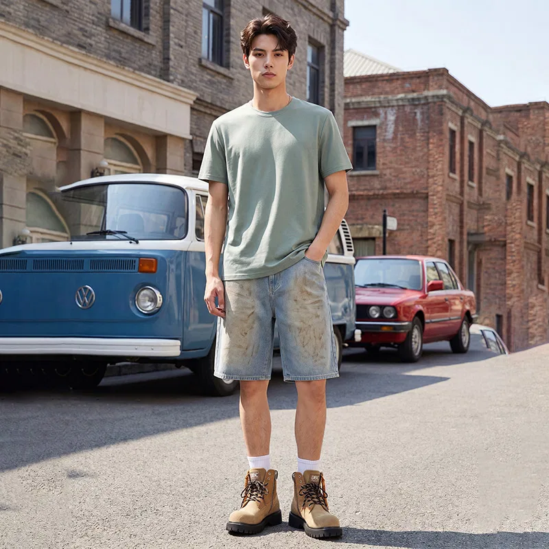 Детские джинсовые шорты Dickies, Dirty Wash Blue — фото 4