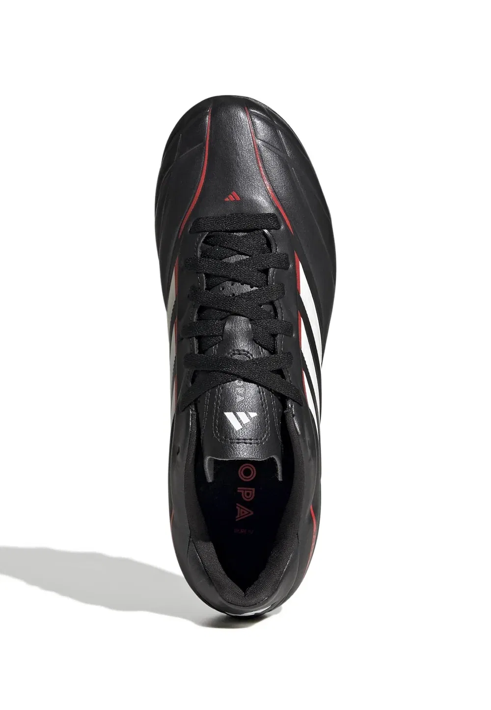 Футбольные бутсы Copa pure iv унисекс для твердого грунта Adidas Performance, Core Black/Ftwr White/Lucid Red — фото 3