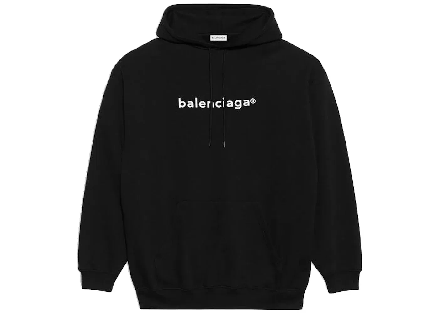 Женский худи свободного кроя Hoodie Balenciaga, Black