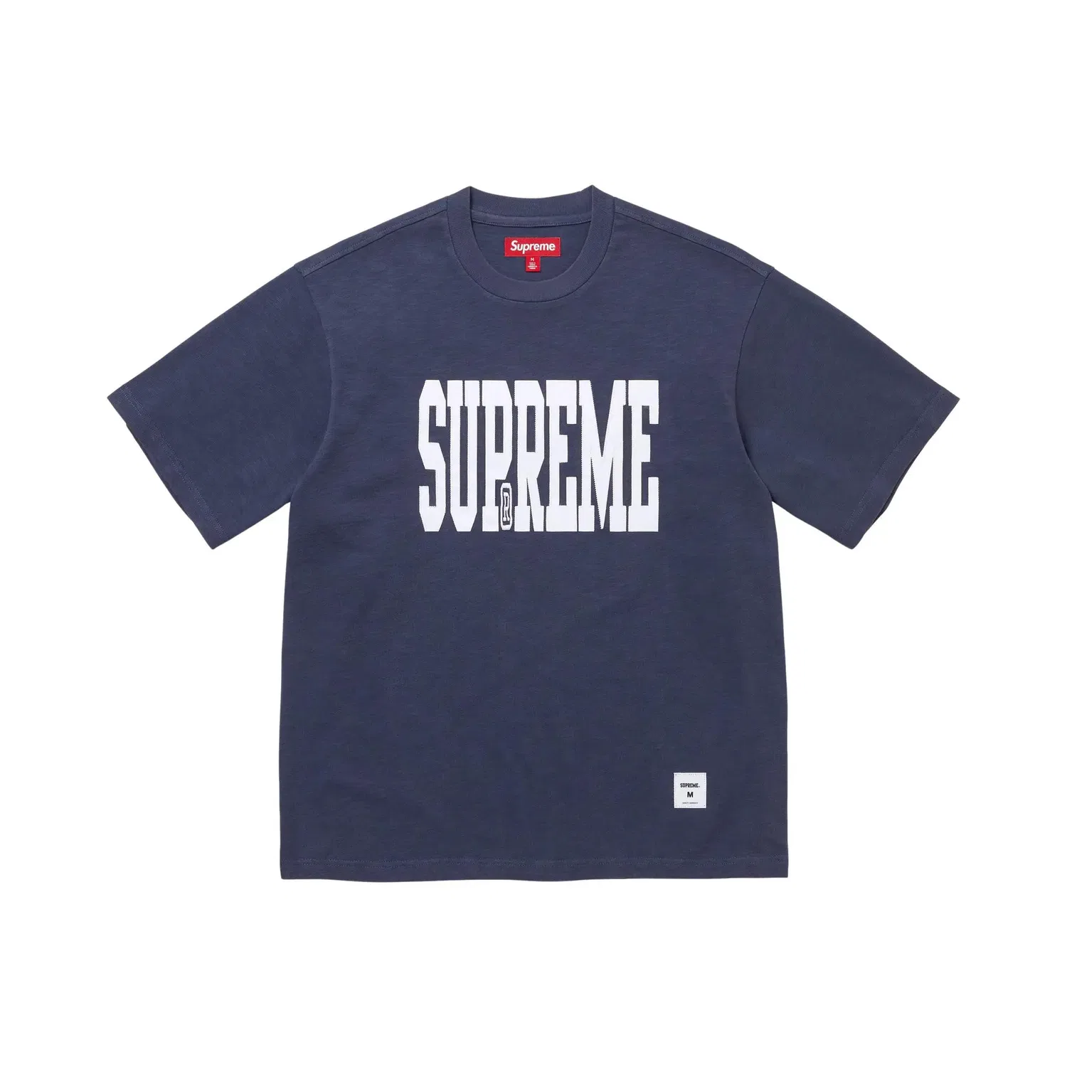 Топ с коротким рукавом с аппликацией Supreme, Navy