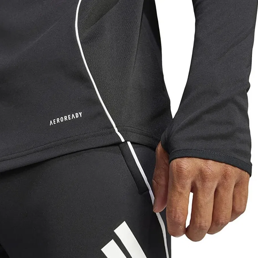 Спортивный свитшот с капюшоном Adidas JJ1515, Черно-белый — фото 4