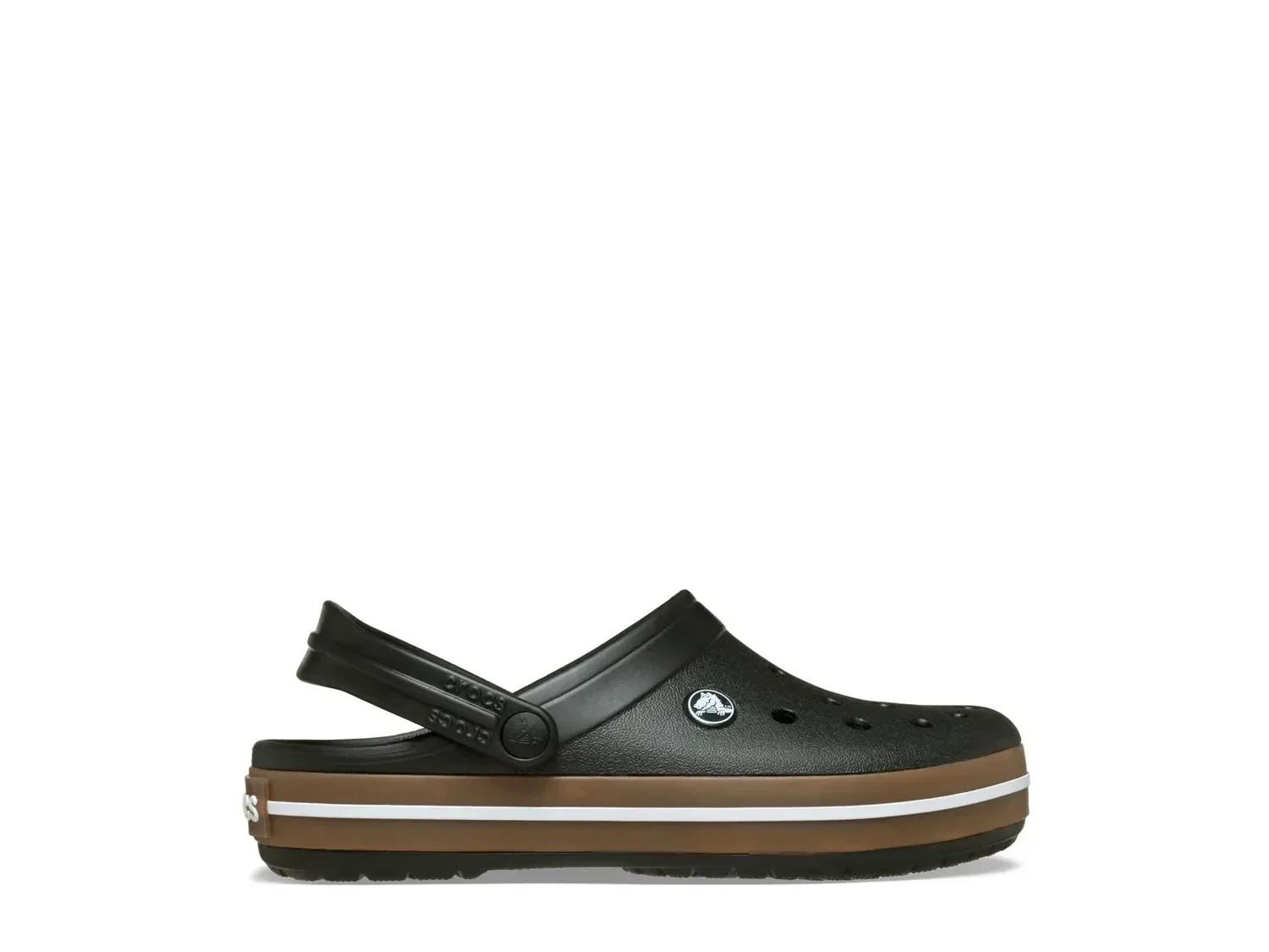 Шлепанцы Crocband с ремешком, детские, Crocs, черный — фото 4