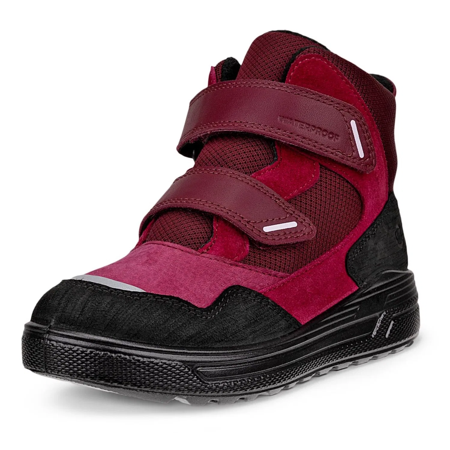 Детские зимние ботинки на липучке Urban Snowboarder Ecco, Black/Red