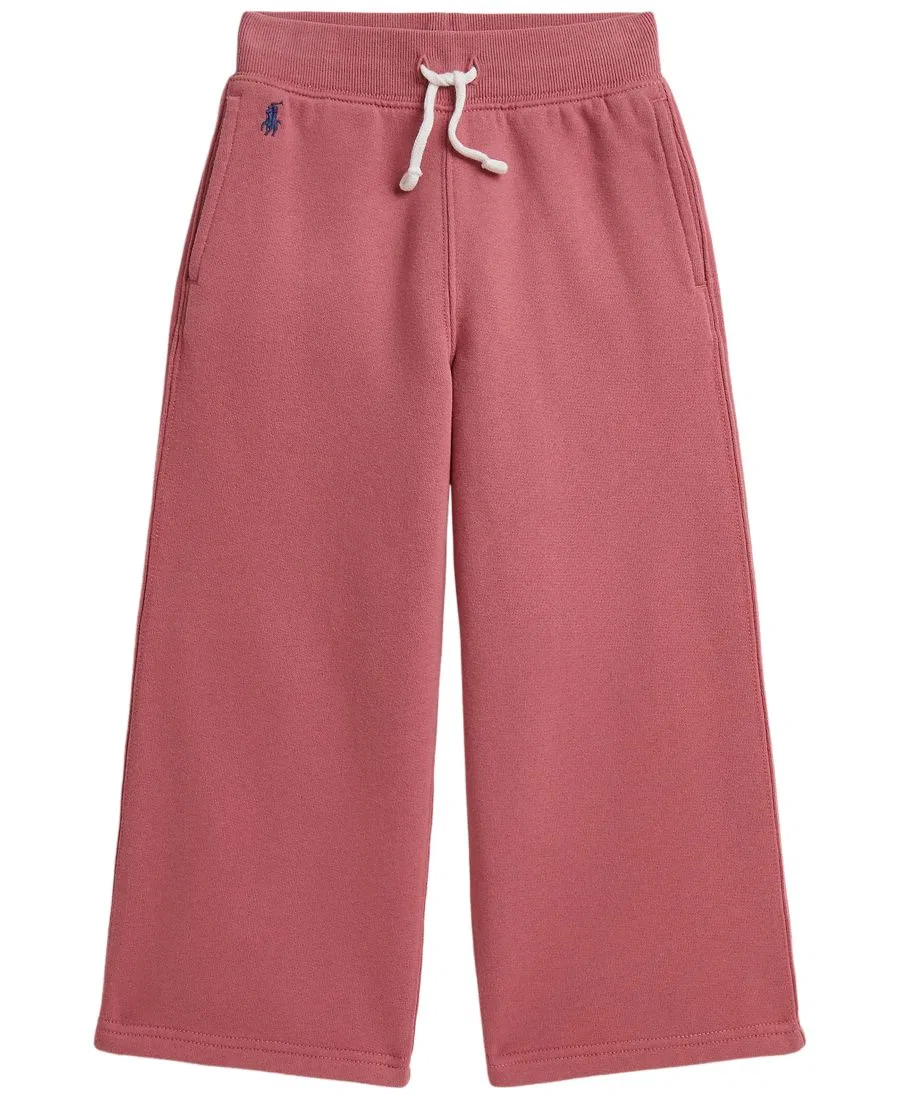 Штаны из флиса с широкими штанинами Girls' 2T-6X Polo Ralph Lauren, Canvas Pink