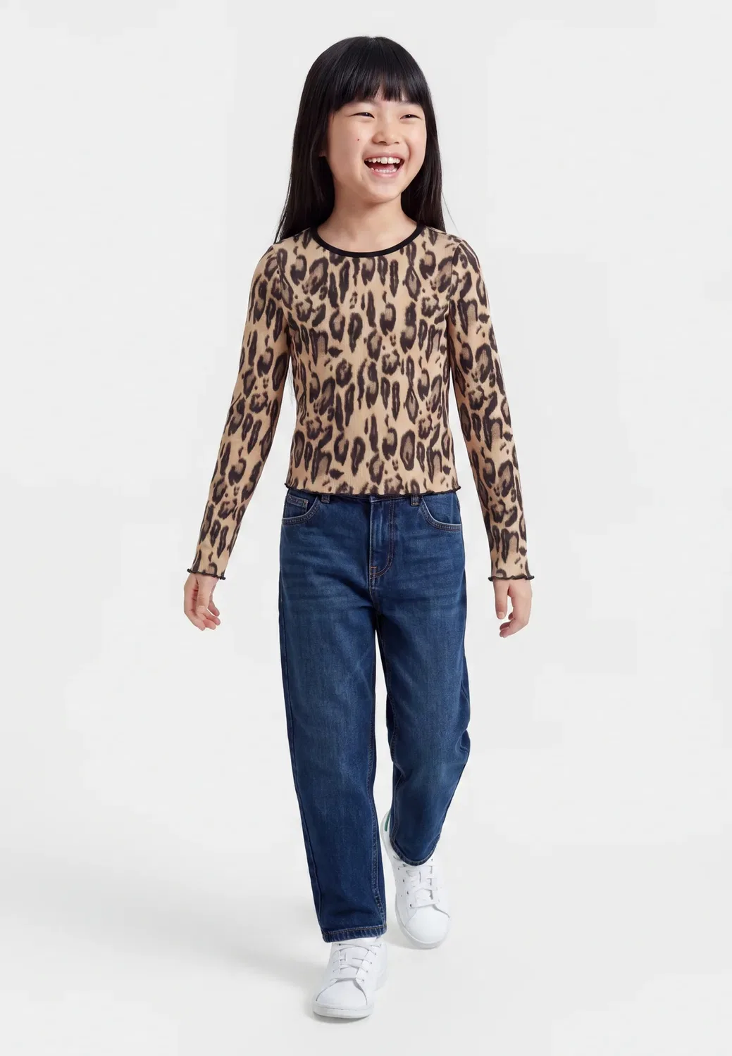 Топ с длинными рукавами Stella Mccartney Kids, Nocciola/Nero