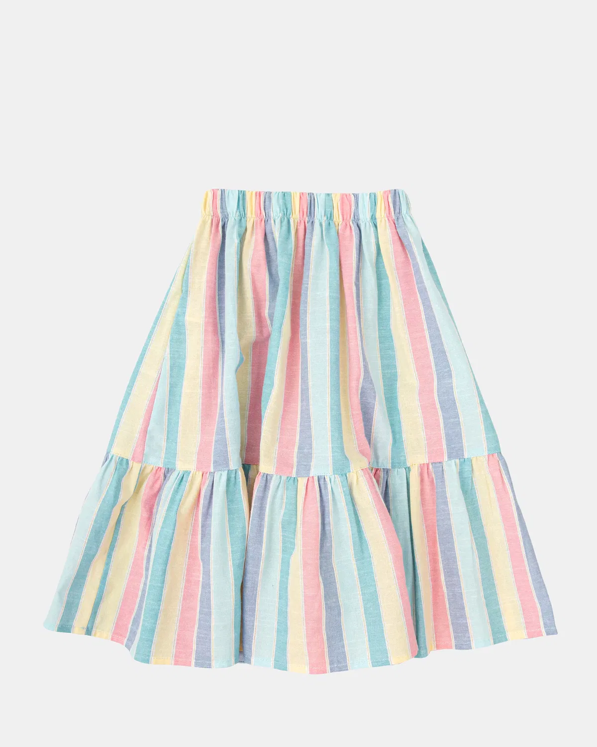 Детская юбка для девочек в полоску Multicolor Tutto Piccolo, Multicolor — фото 3