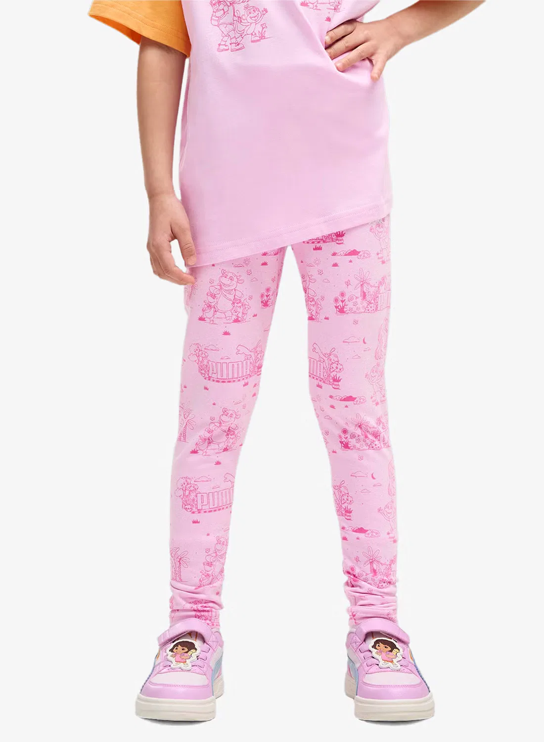 Леггинсы с принтом Dora the Explorer Puma, розовый