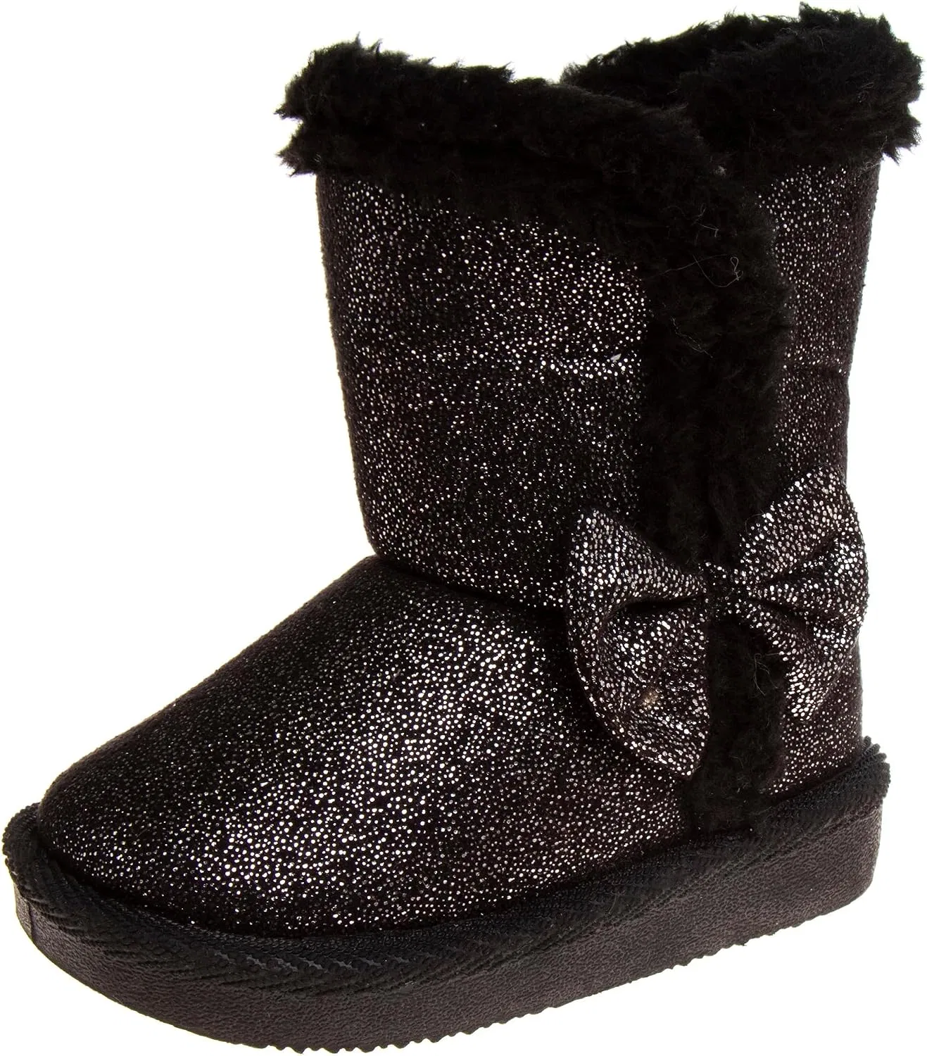 Детские зимние сапоги для девочек с мехом Josmo, Black Shiny